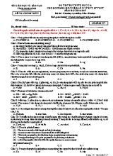 Đề thi thử THPT Quốc gia cho học sinh Lớp 12 THPT, BT THPT môn Hóa học - Mã đề 017 - Năm học 2016-2017 - Sở GD & ĐT Ninh Bình (Có đáp án)